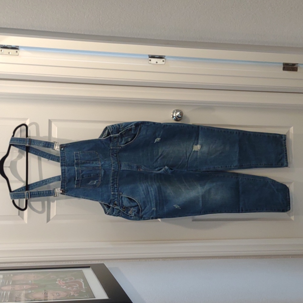 City Chic Blue Denim Jeans Overalls